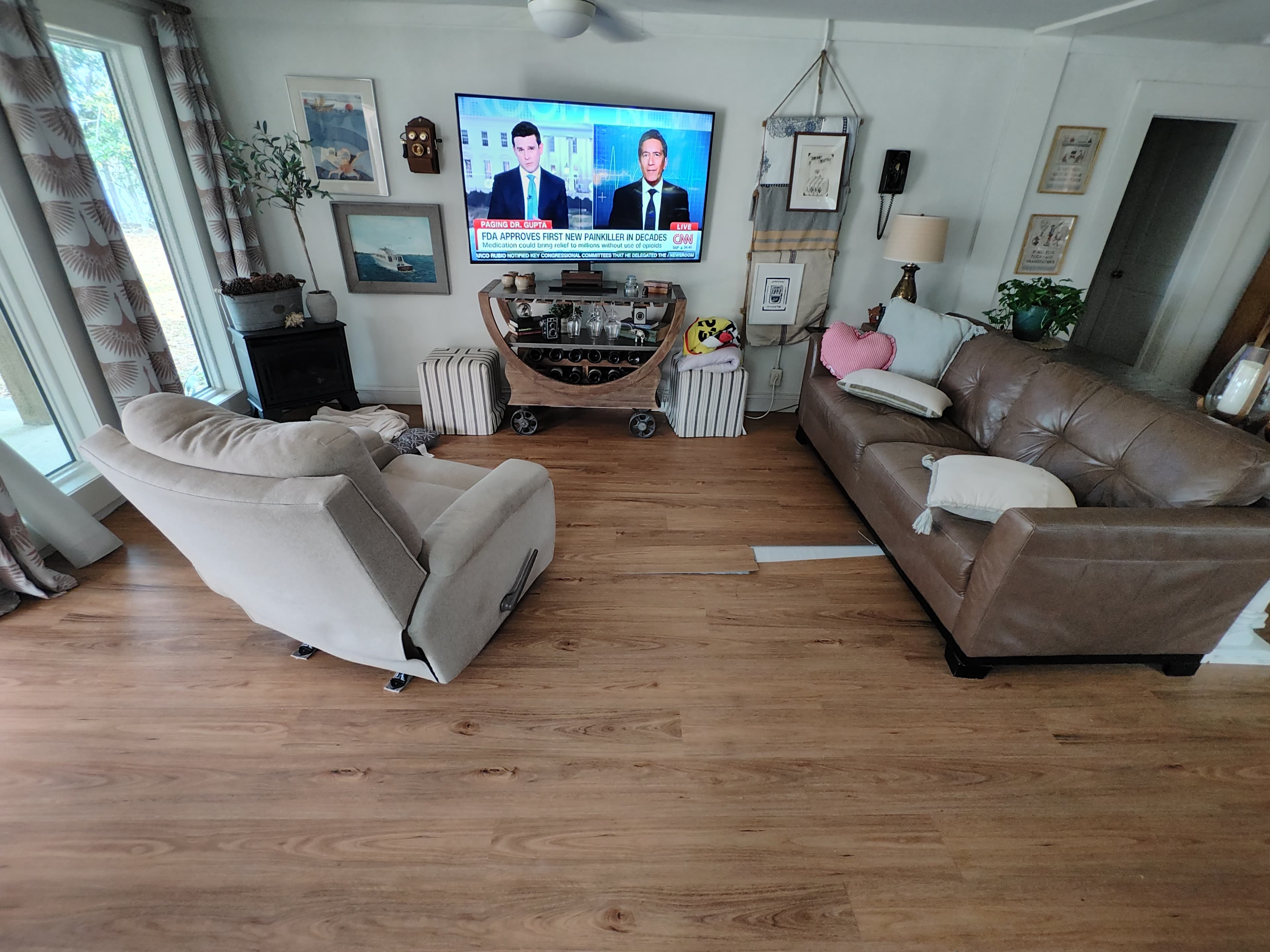 LVP Repair & Flooring Replacement before